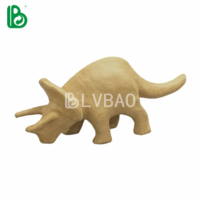 Pulp Molded Animals - Unicorn Dinosaur Horse